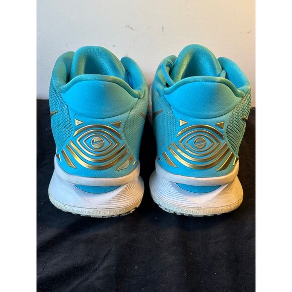 Nike x Kyrie His Legacy Teal Blue & Gold Horus Men's Size 10.5 DA7567-991 - Picture 6 of 12
